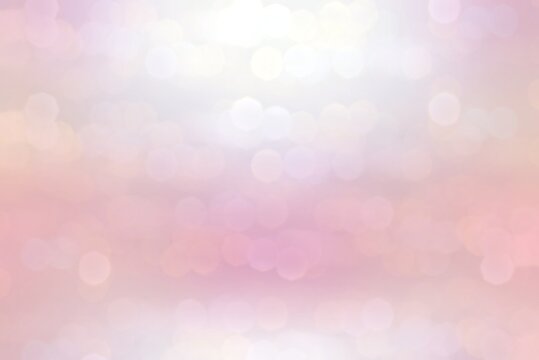 Subtle bokeh light pink pearlescent airy background. Blur abstract pattern.