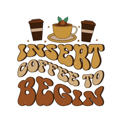 Coffee Retro Sublimation Design