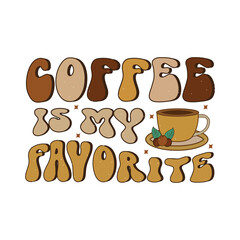 Coffee Retro Sublimation Design