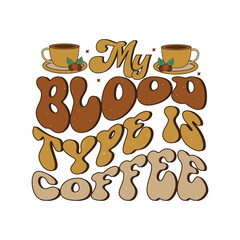 Coffee Retro Sublimation Design