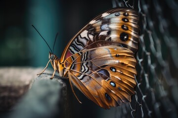 Fototapeta na wymiar The Butterfly's Metamorphosis. Generative AI