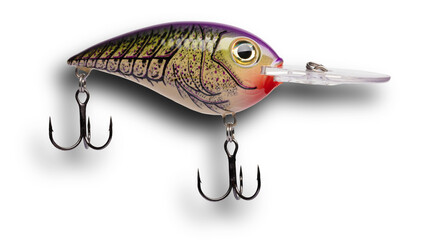 Drop shadow behind a crankbait for fishing