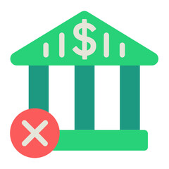 recession banking icon