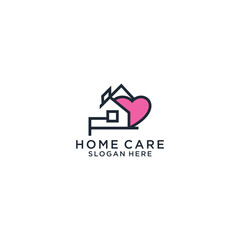 Homecare Love Heart Logo Trending. 