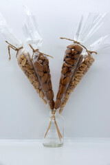 Almonds and peanuts