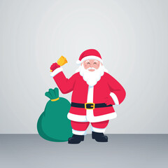 santa claus with gift