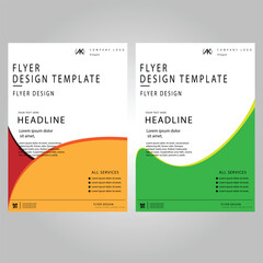 Flyer Template Design: Eye-catching and versatile design for promotional displays. 
