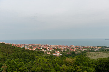 Naklejka na ściany i meble Sveti Vlas and with Black Sea in Background. Bulgaria.