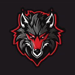 wolf esport logo vector