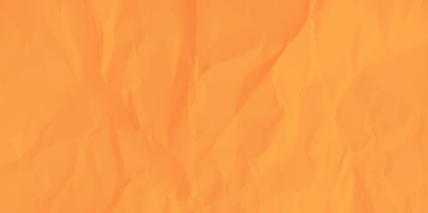 Orange creased crumpled paper texture can be use as background .Ragged White Paper .white waxed packing paper texture.	