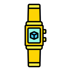 Smartwatch Filled Line Icon
