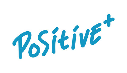 positive word handwritten design element