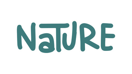 illustration nature word design element