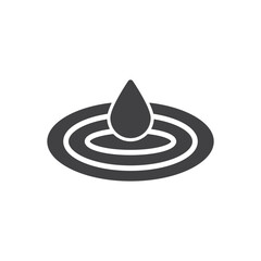 Fototapeta premium Water Drop Icon - Moisture Icon