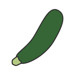 cucumber isolated on white 