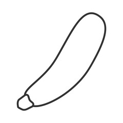 Outline illustration of a zucchini icon