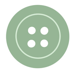 Green button on white background