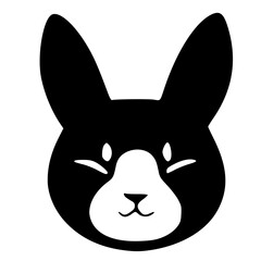 Fototapeta premium black and white of animal face