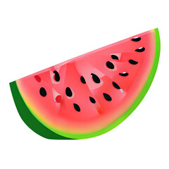 watermelon isolated on white
