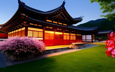 Obraz premium Temple Night