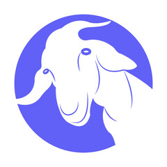 goat icon illustration vector