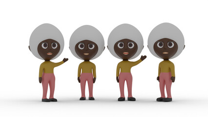 Obraz premium 3d people in a row