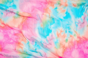 Tie Dye Background in Pastyel Color Created with Generative AI Technology