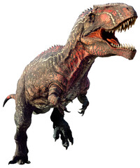 Giganotosaurus from the Cretaceous era 3D illustration	