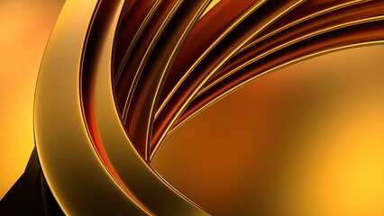 Golden big curved metal Abstract delicate dynamic Elegant and Modern backgrounds fabrics