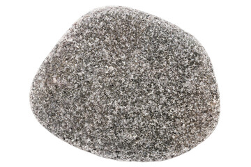 Top view of single gray pebble
