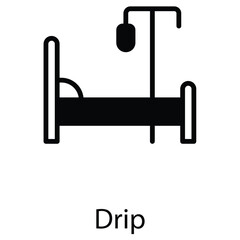 Drip icon design stock illustration