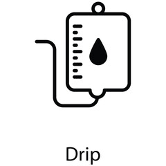 Drip icon design stock illustration