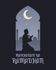 Fototapeta na wymiar Vector Ramadhan Poster Template