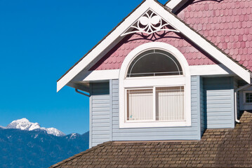A window of a house in Vancouver, Canada.