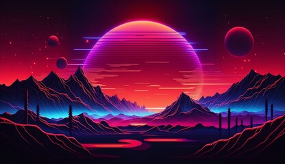 sunrise over the mountains