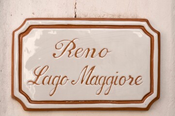 White Reno Lago-Maggiore board isolated with golden edges