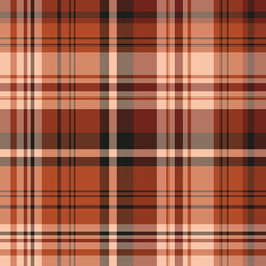 Seamless pattern in pretty light and dark orange colors for plaid, fabric, textile, clothes, tablecloth and other things. Vector image.