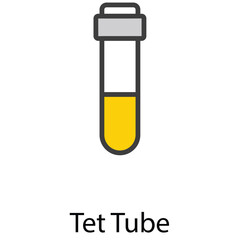 Test tube icon design stock illustration