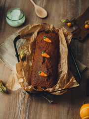 carrot cake with carrots