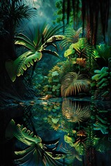 Fototapeta na wymiar Tropical rainforest 