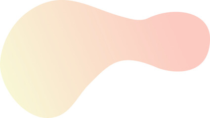 Abstract fluid shape. Gradient liquid element. Amoeba splash design. 
