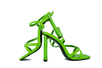 fashion high heel shoes  on a background