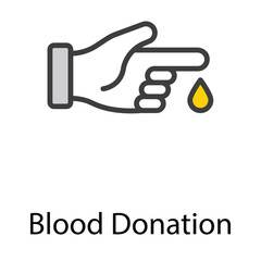 Blood donation  icon design stock illustration
