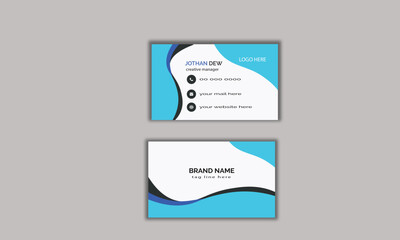 double sided card name card visiting card it's Related your business and profitable for your business This is modern creative card corporate business card template is suitable for your business name 