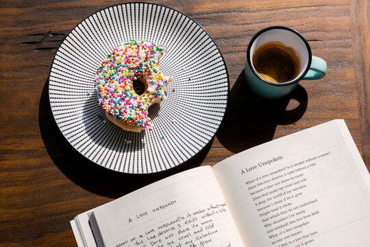coffee, donut and poetry