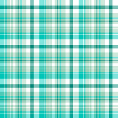 Seamless pattern in unusual turquoise colors for plaid, fabric, textile, clothes, tablecloth and other things. Vector image.