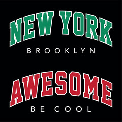 New York collegiate varsity print