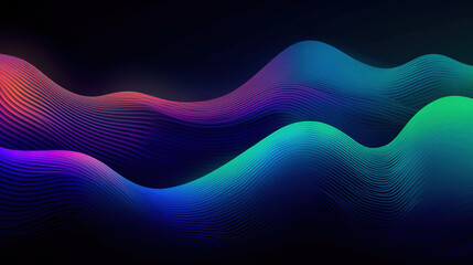 abstract rainbow colorful waves background, generative ai