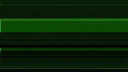 Digital glitch system distortion. Internet failure. Green black color lines texture noise on dark abstract illustration background.
