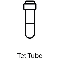 Test tube icon design stock illustration